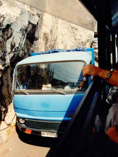 Isle of Capri 27-truck-blockroad